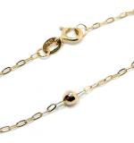 Pulseira feminina de bolinhas infantil em ouro 18k -2PUO0563