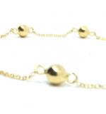 Pulseira de ouro amarelo 18k - Bolas ocas