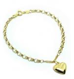 Pulseira feminina em ouro 18k - Elos portugueses - 2PUO0616