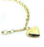 Pulseira feminina em ouro 18k - Elos portugueses - 2PUO0616