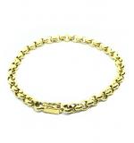 Pulseira feminina em ouro 18k - Elos portugueses - 2PUO0617 Pulseira feminina em ouro 18k - Elos portugueses - 2PUO0617