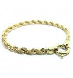 Pulseira de ouro amarelo 18k - Tipo corda - 2PUO0636