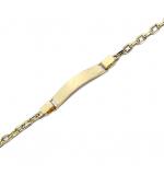 Pulseira em ouro 18k - Chapa criana - 2PUO0645