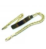 Pulseira feminina em ouro 18k - Chapa - 2PUO0648 (Produto Esgotado)