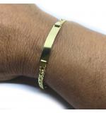 Pulseira feminina em ouro 18k - Chapa - 2PUO0648