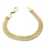 Pulseira em ouro 18k - Esteira larga - 2PUO0657