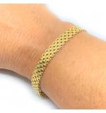 Pulseira em ouro 18k - Esteira larga - 2PUO0657