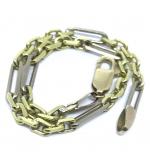 Pulseira masculina em ouro 18k - Lapidada - 2PUO0660 Pulseira masculina em ouro 18k - Lapidada - 2PUO0660