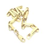 Pulseira de ouro amarelo 18k - Elos Ocos - 2PUO0674