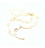 Pulseira de ouro 18k - Cadeado achatado - 2PUO0677