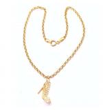 [FOTO]Tornozeleira em ouro 18k com sapato de salto - 2PUO0678
